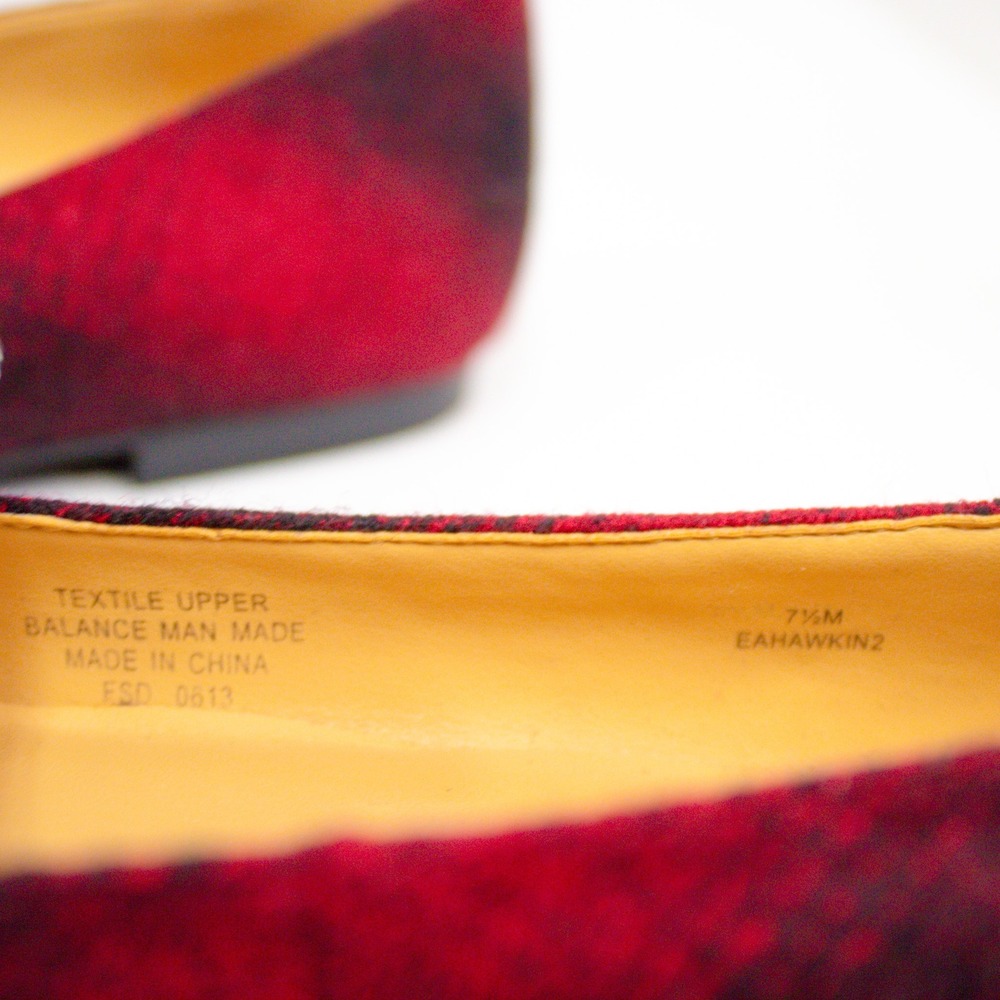 Enzo Angiolini Loafers/ Flats Tartan Pattern Women's Sz 7.5- Modern Chic - Picture 7 of 8